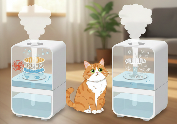 加熱気化式加湿器と加熱超音波式加湿器