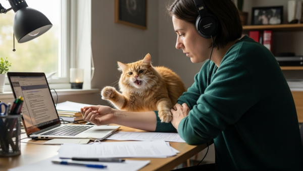 猫が執拗に鳴く