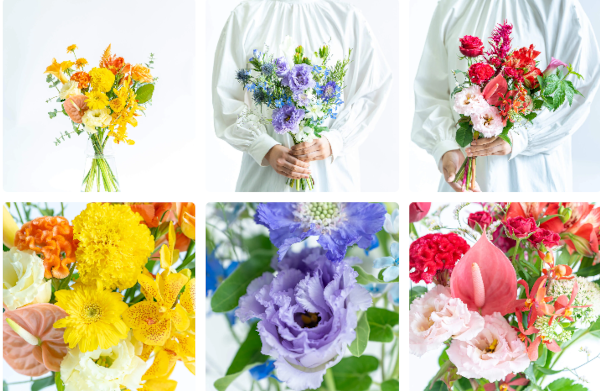 アンドプランツお花の定期便ラージサイズサンプル画像