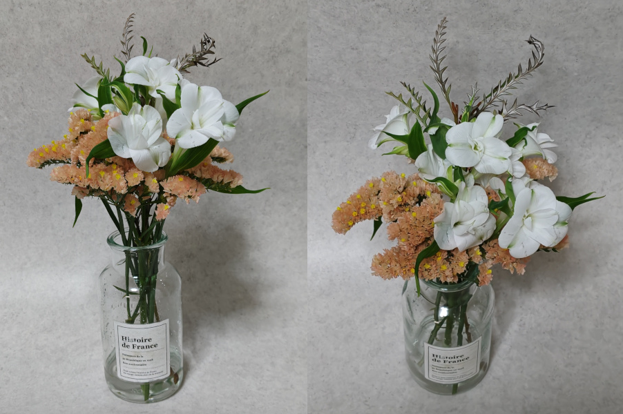 FLOWERおまかせ定期便スターチス、アルストロメリア、アイバンホー