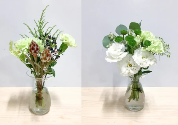 HitoHana（ひとはな）の定期便ホワイト&グリーン「M」